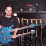 John Petrucci Musicman JP Blue Sparkle Doubleneck