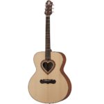 Harrison joue sur une Zemaitis Acoustic Jumbo Heart Hole