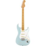 Lennon joue sur Stratocaster Sonic Blue